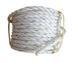 White rope with blue tracer